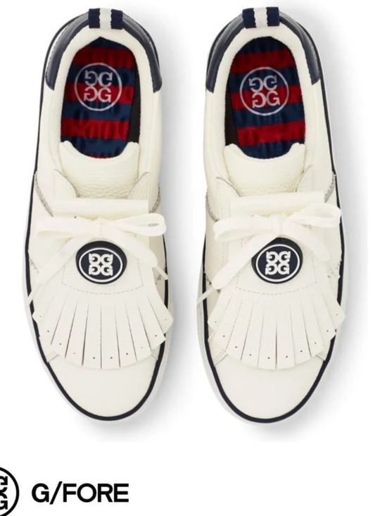 G/Fore Shoes - G/Fore Womens Kiltie Disruptor Golf Shoes - Snow/Twilight size 6.5